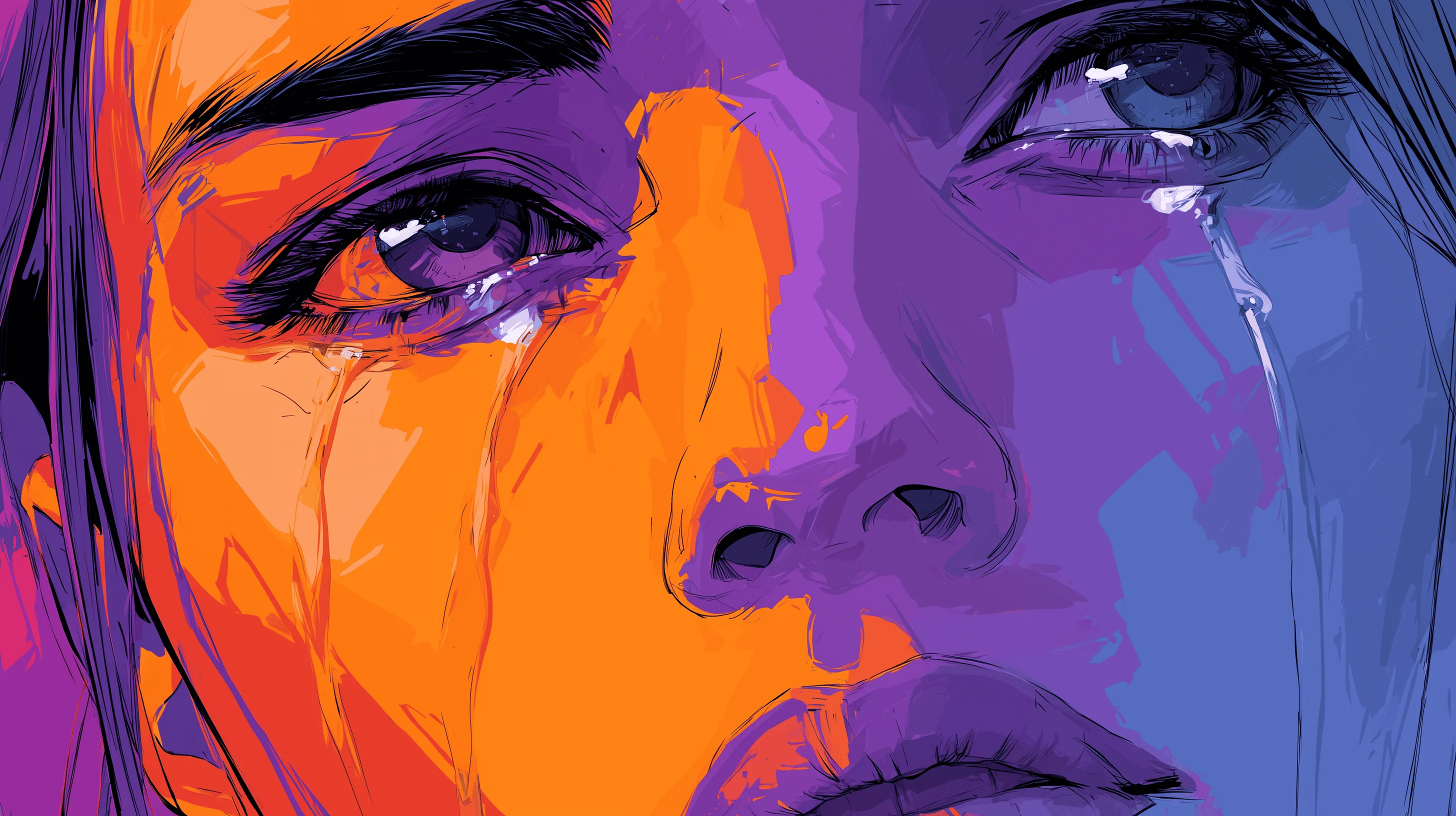 Digital art piece with vibrant colors